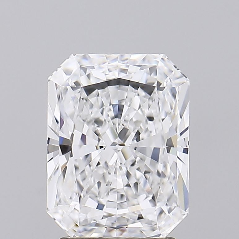3.04 Carat Radiant Lab Diamond with  Cut Diamond in 14KT  view 1
