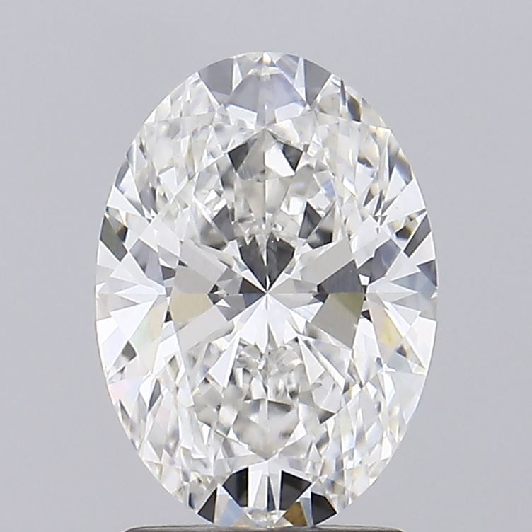 1.81 Carat Oval Lab Diamond with  Cut Diamond in 14KT  view 1
