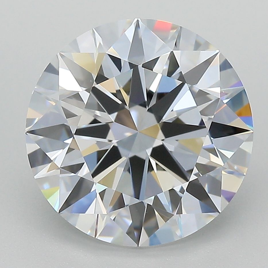 5.01 Carat Round Lab Diamond with  Cut Diamond in 14KT  view 1
