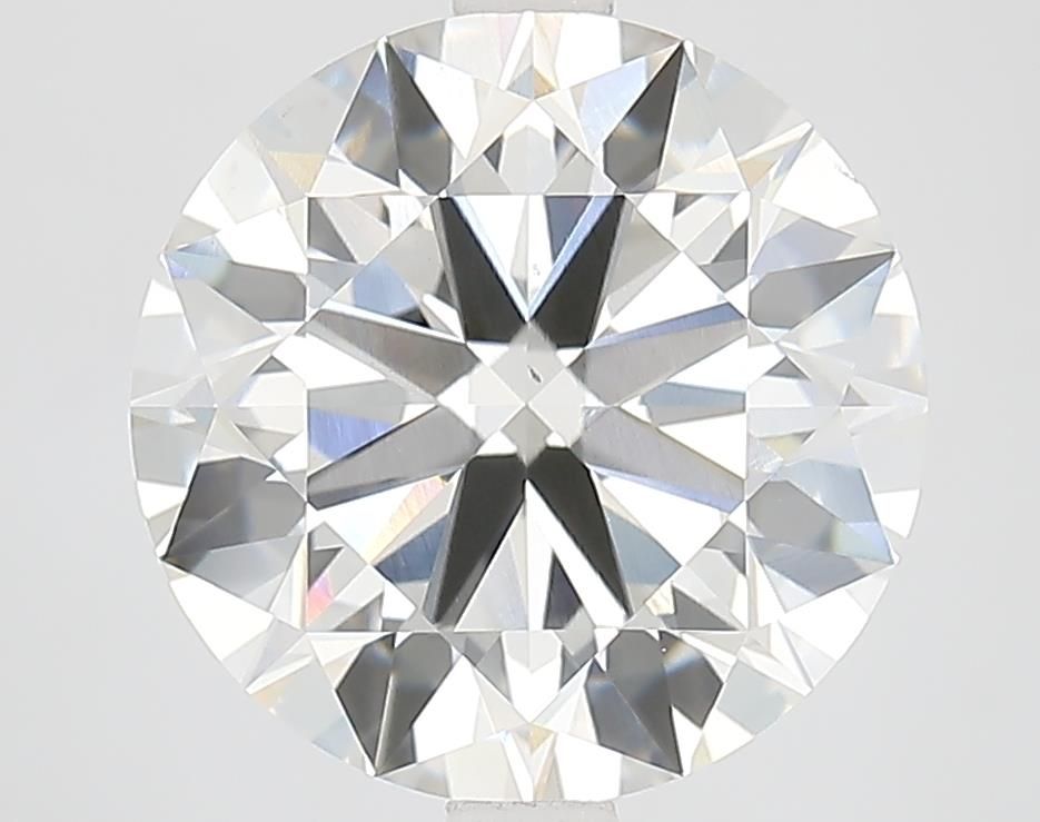 4.5 Carat Round Lab Diamond with  Cut Diamond in 14KT  view 1
