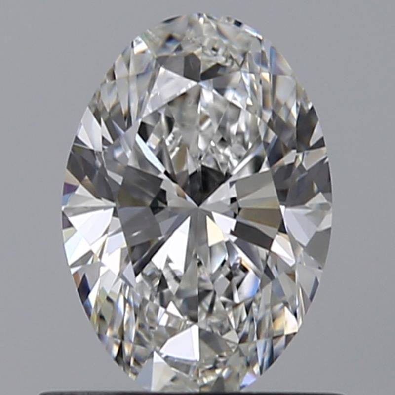 0.81 Carat Oval Natural Diamond with  Cut Diamond in 14KT  view 1
