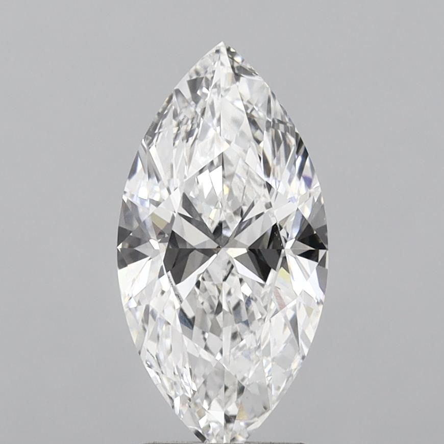 2.0 Carat Marquise Lab Diamond with  Cut Diamond in 14KT  view 1
