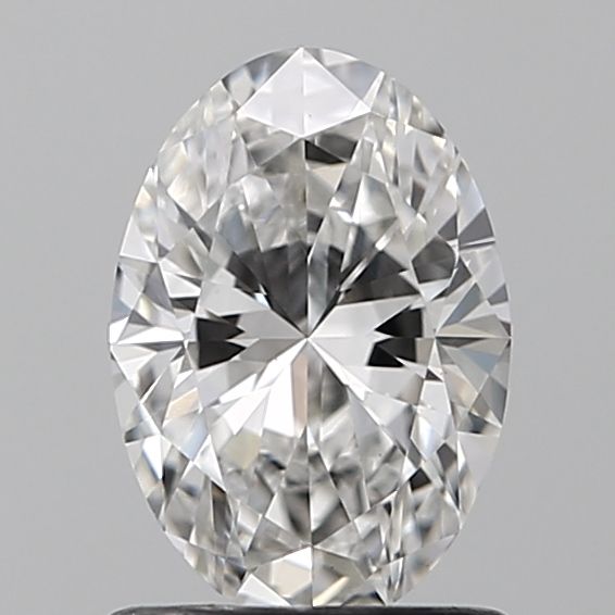 1.0 Carat Oval Lab Diamond with  Cut Diamond in 14KT  view 1
