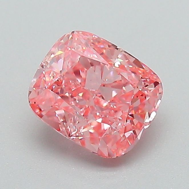 1.04 Carat Cushion Lab Diamond with  Cut Diamond in 14KT  view 1
