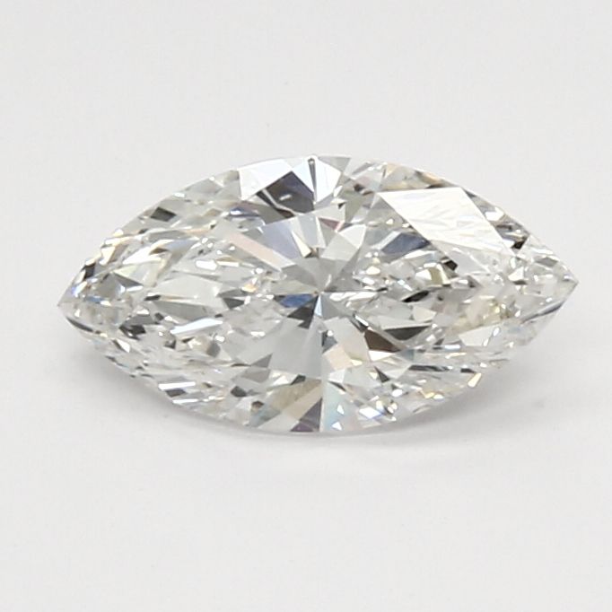 1.0 Carat Marquise Lab Diamond with  Cut Diamond in 14KT  view 1
