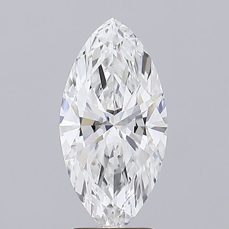 1.92 Carat Marquise Lab Diamond with  Cut Diamond in 14KT  view 1
