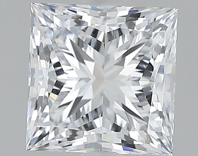 1.43 Carat Princess Lab Diamond with  Cut Diamond in 14KT  view 1
