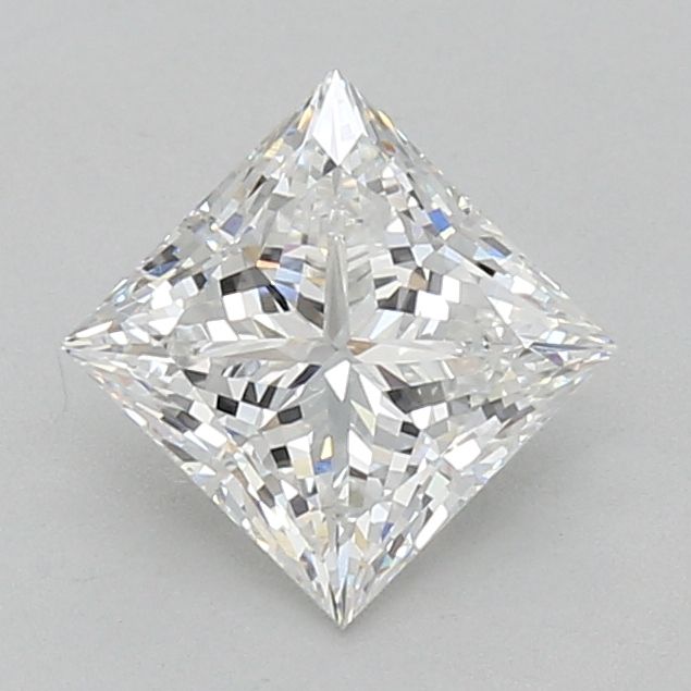2.0 Carat Princess Lab Diamond with  Cut Diamond in 14KT  view 1
