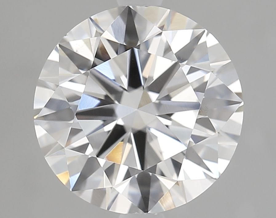 3.0 Carat Round Lab Diamond with  Cut Diamond in 14KT  view 1
