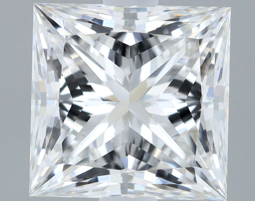 2.09 Carat Princess Lab Diamond with  Cut Diamond in 14KT  view 1

