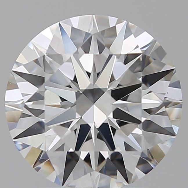 2.02 Carat Round Lab Diamond with  Cut Diamond in 14KT  view 1
