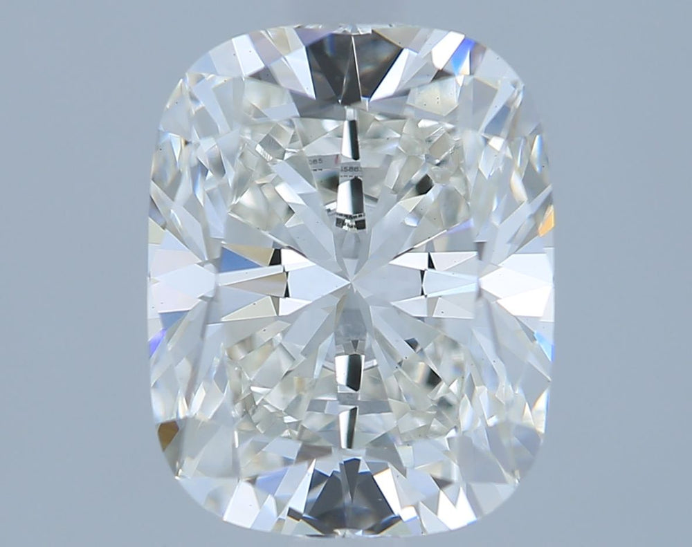 2.1 Carat Cushion Lab Diamond with  Cut Diamond in 14KT  view 1
