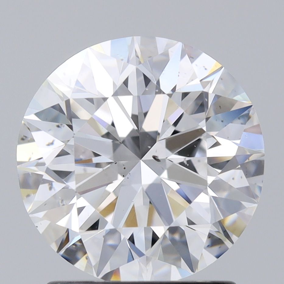 1.75 Carat Round Natural Diamond with  Cut Diamond in 14KT  view 1
