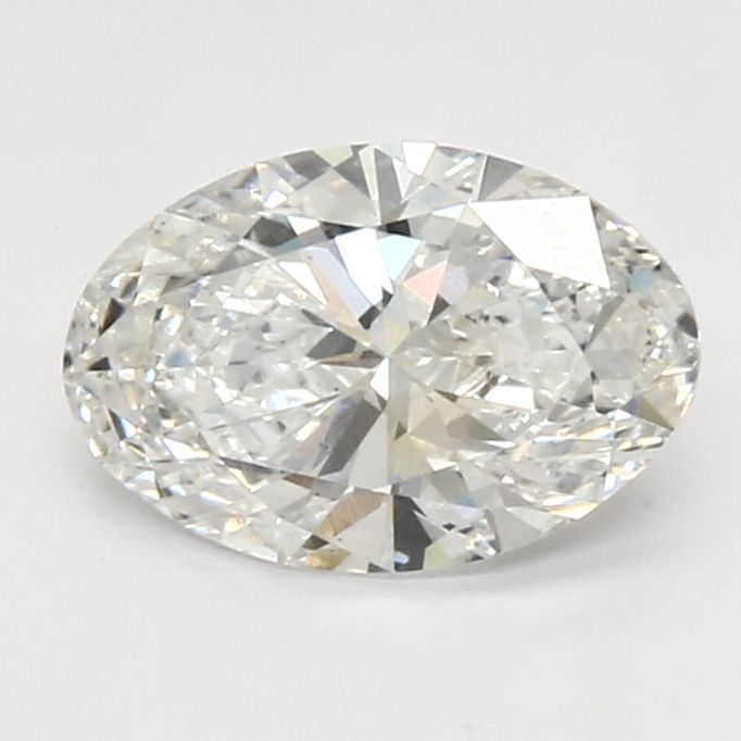 1.7 Carat Oval Lab Diamond with  Cut Diamond in 14KT  view 1
