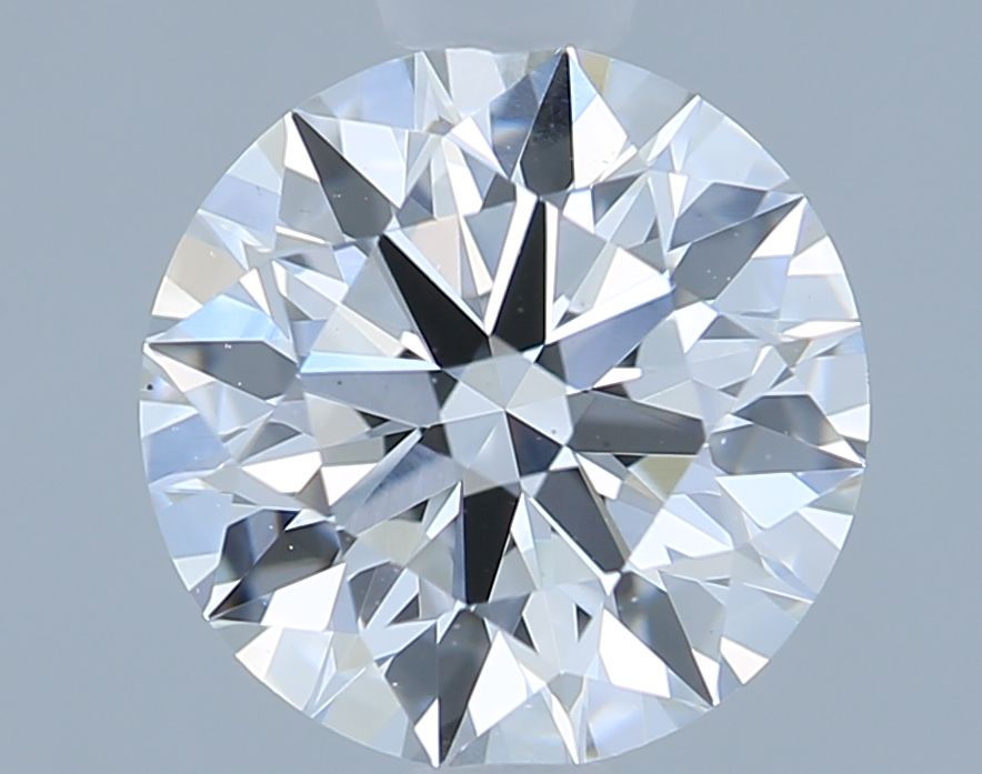1.02 Carat Round Lab Diamond with  Cut Diamond in 14KT  view 1
