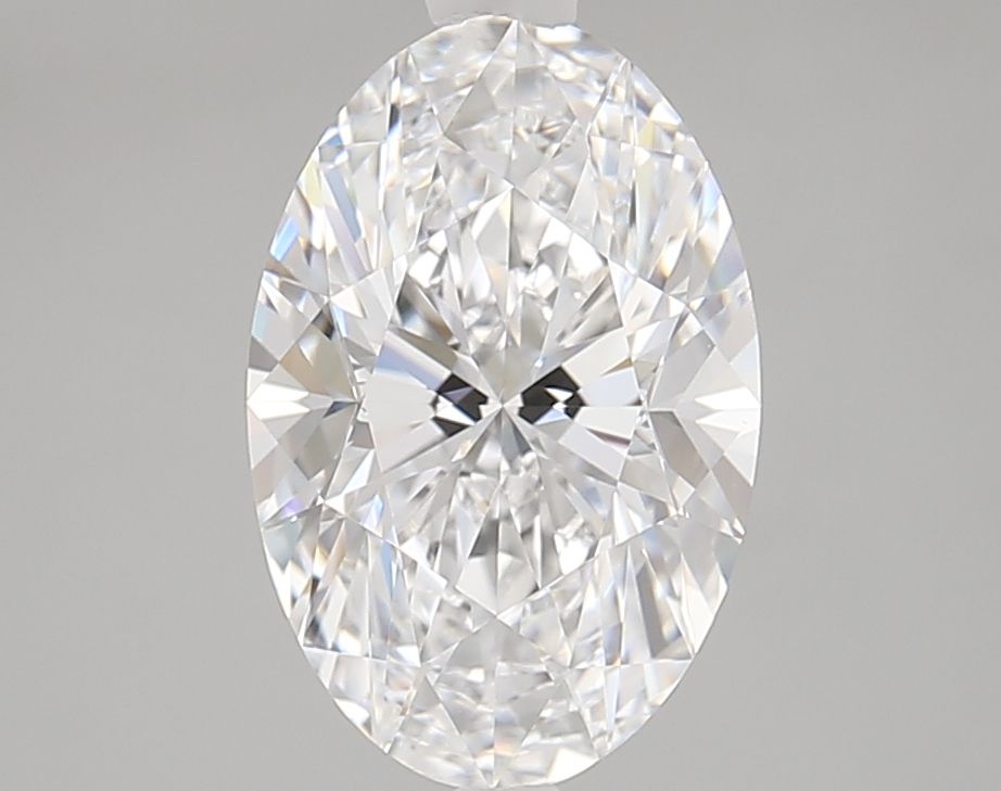 3.02 Carat Oval Lab Diamond with  Cut Diamond in 14KT  view 1
