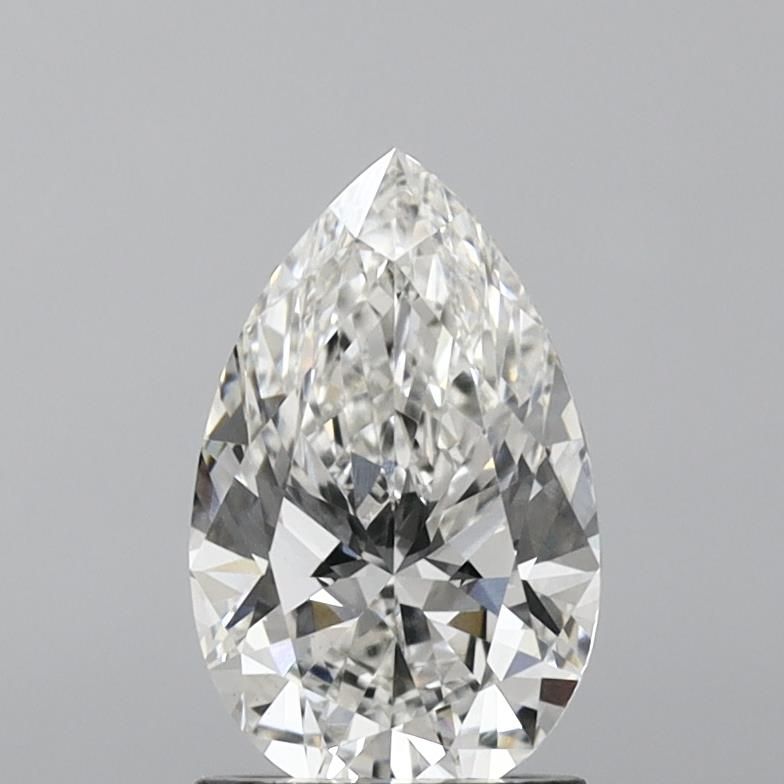 1.5 Carat Pear Lab Diamond with  Cut Diamond in 14KT  view 1
