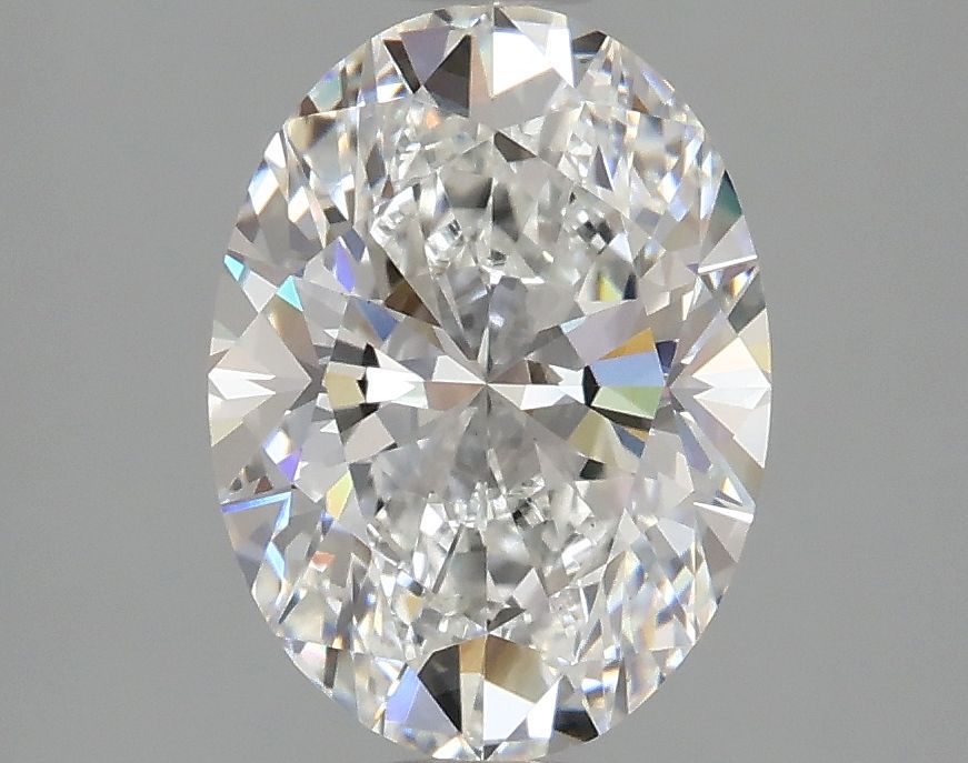 2.36 Carat Oval Lab Diamond with  Cut Diamond in 14KT  view 1
