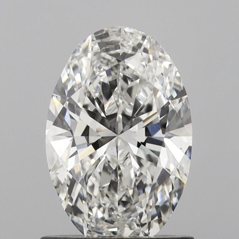 1.48 Carat Oval Lab Diamond with  Cut Diamond in 14KT  view 1
