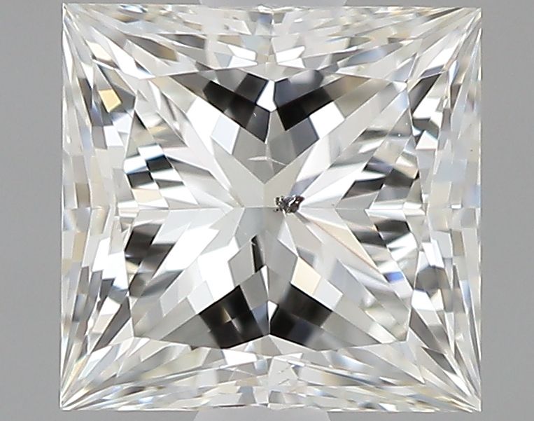 0.8 Carat Princess Natural Diamond with  Cut Diamond in 14KT  view 1

