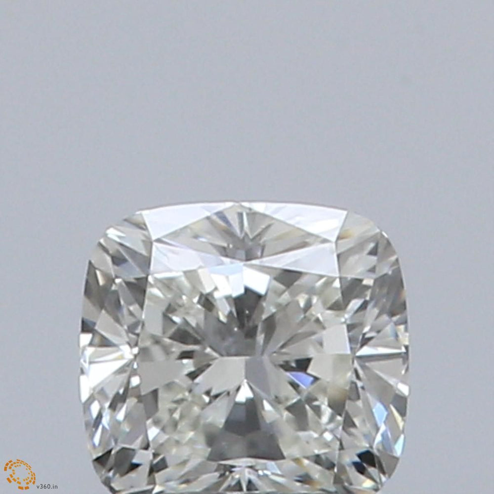 0.5 Carat CUSHION Natural Diamond with  Cut Diamond in 14KT  view 1
