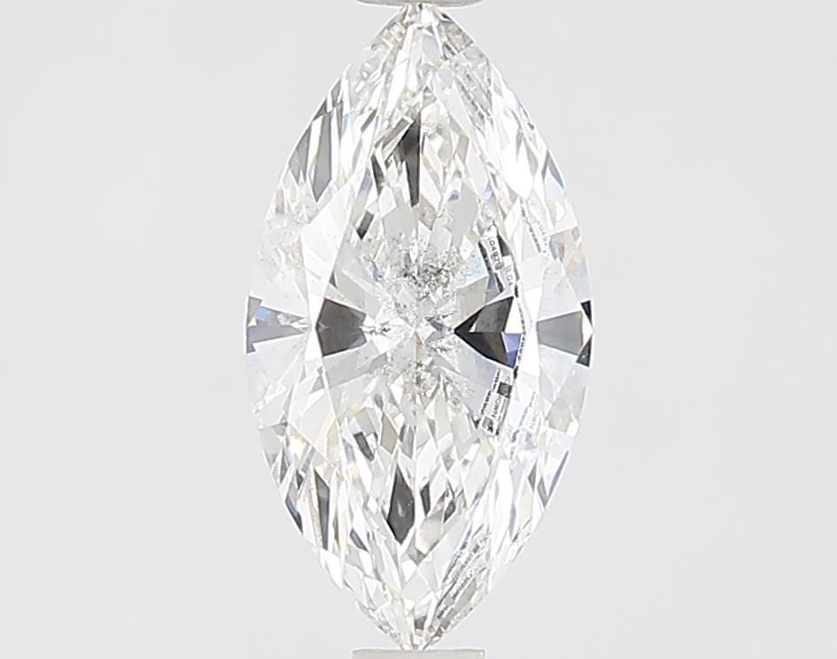 0.9 Carat Marquise Lab Diamond with  Cut Diamond in 14KT  view 1
