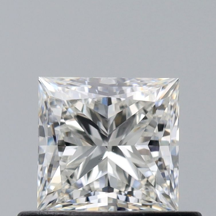 0.6 Carat Princess Natural Diamond with  Cut Diamond in 14KT  view 1
