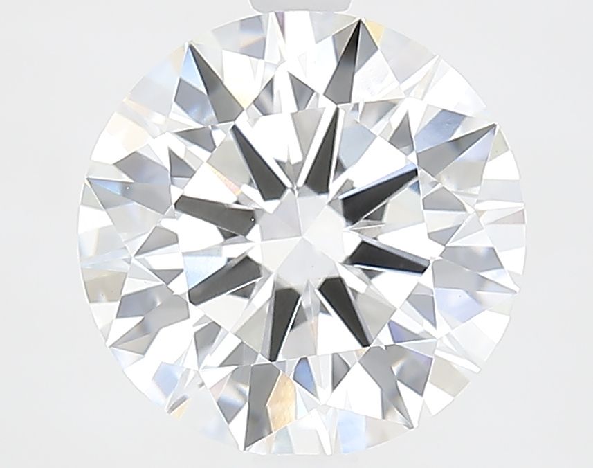 3.26 Carat Round Lab Diamond with  Cut Diamond in 14KT  view 1
