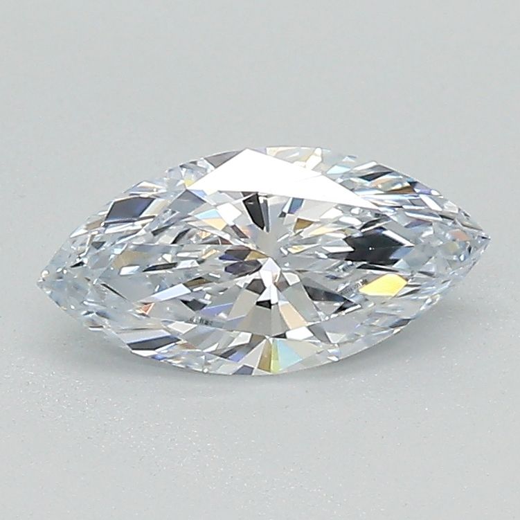 0.62 Carat Marquise Lab Diamond with  Cut Diamond in 14KT  view 1
