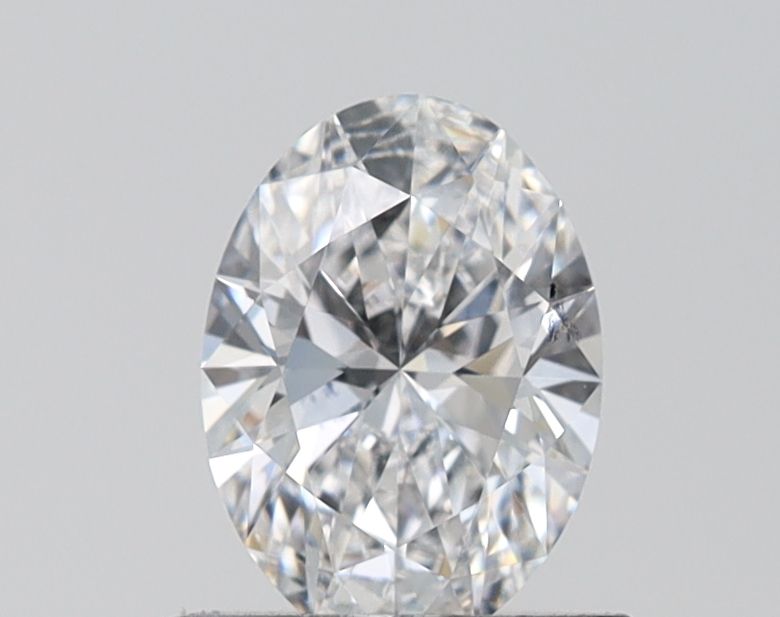0.93 Carat Oval Lab Diamond with  Cut Diamond in 14KT  view 1
