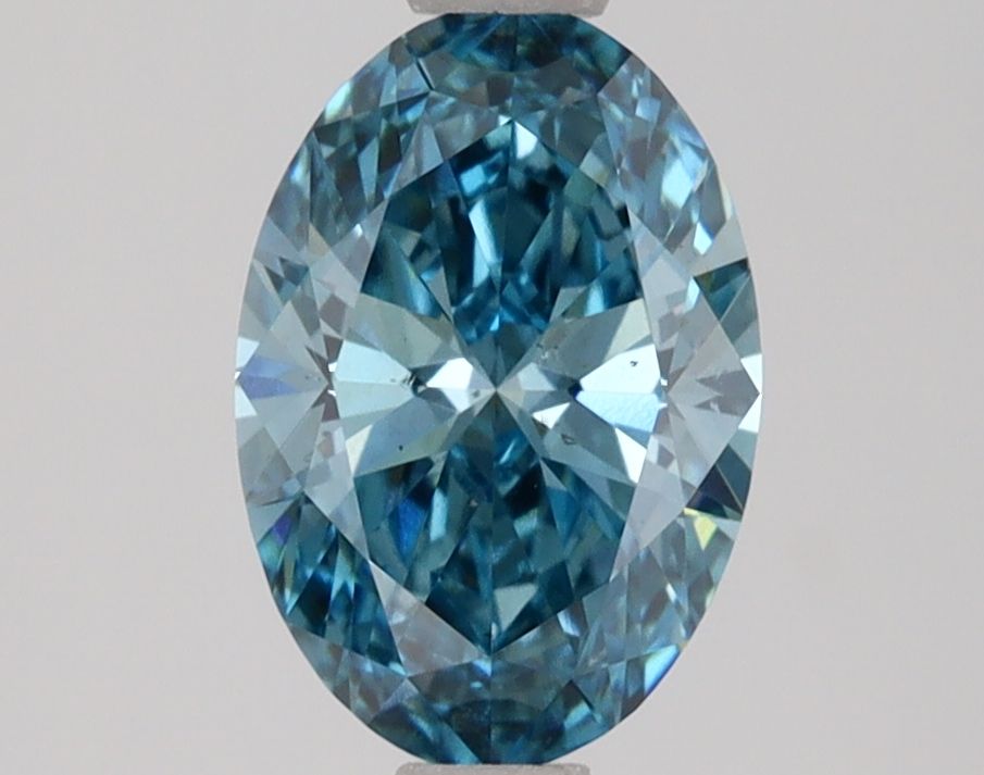 1.19 Carat Oval Lab Diamond with  Cut Diamond in 14KT  view 1
