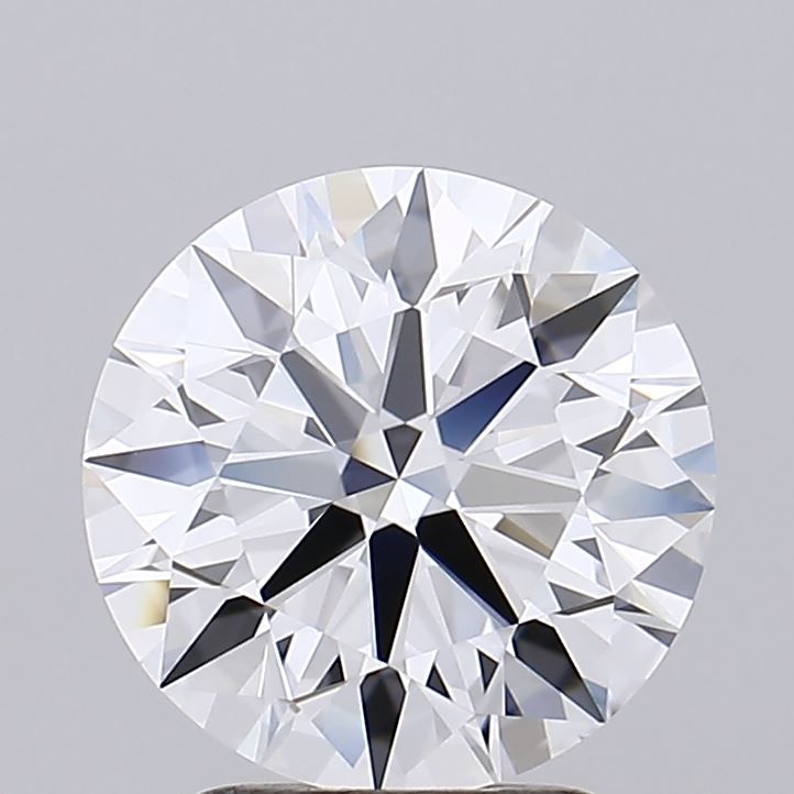 2.44 Carat Round Lab Diamond with  Cut Diamond in 14KT  view 1
