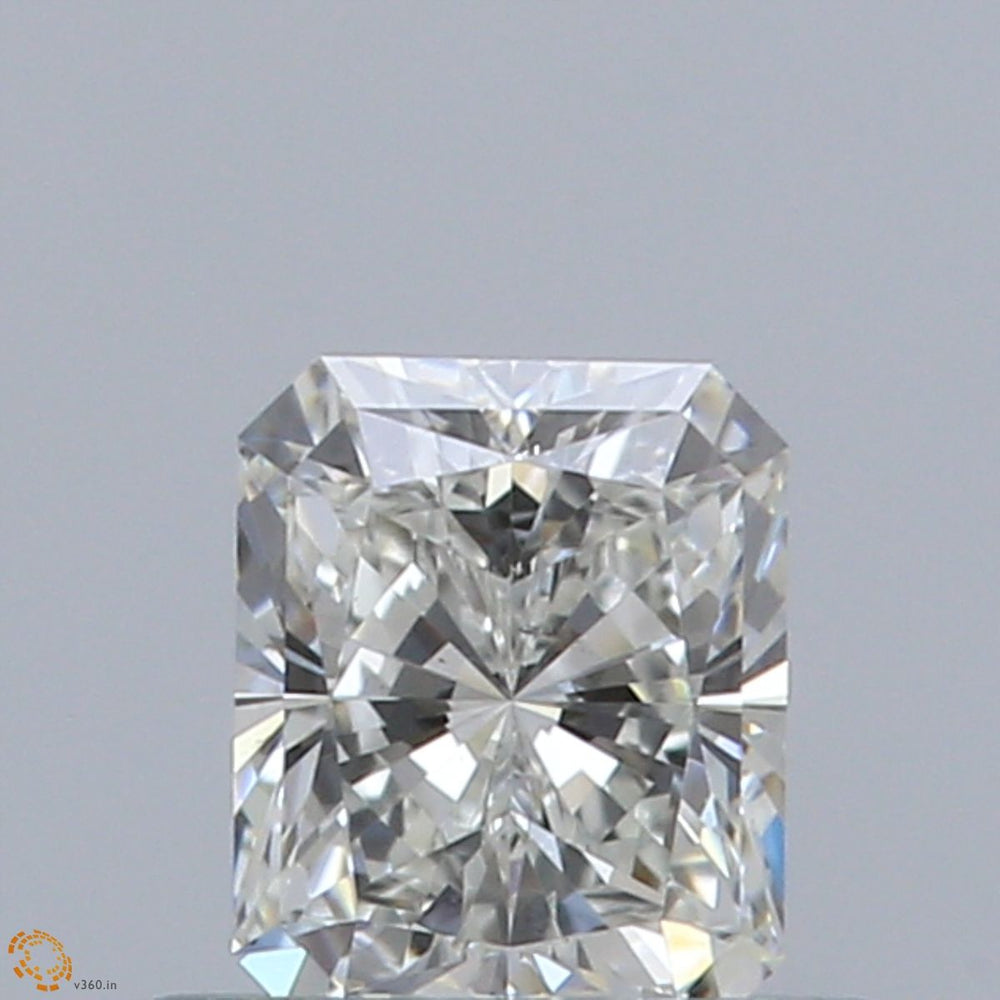 0.5 Carat Radiant Natural Diamond with  Cut Diamond in 14KT  view 1
