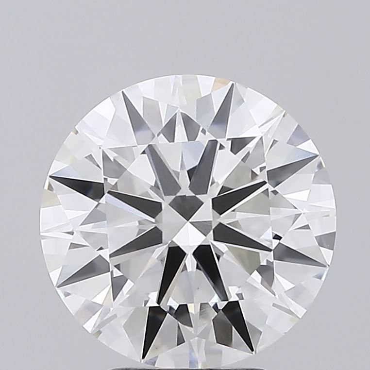 4.12 Carat Round Lab Diamond with  Cut Diamond in 14KT  view 1
