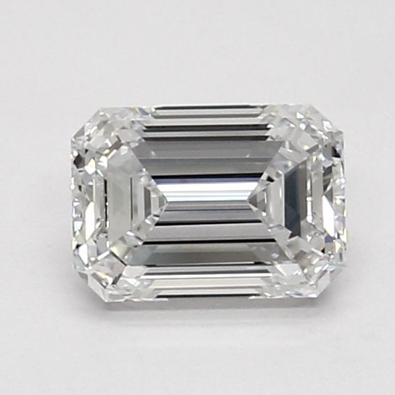1.04 Carat Emerald Lab Diamond with  Cut Diamond in 14KT  view 1
