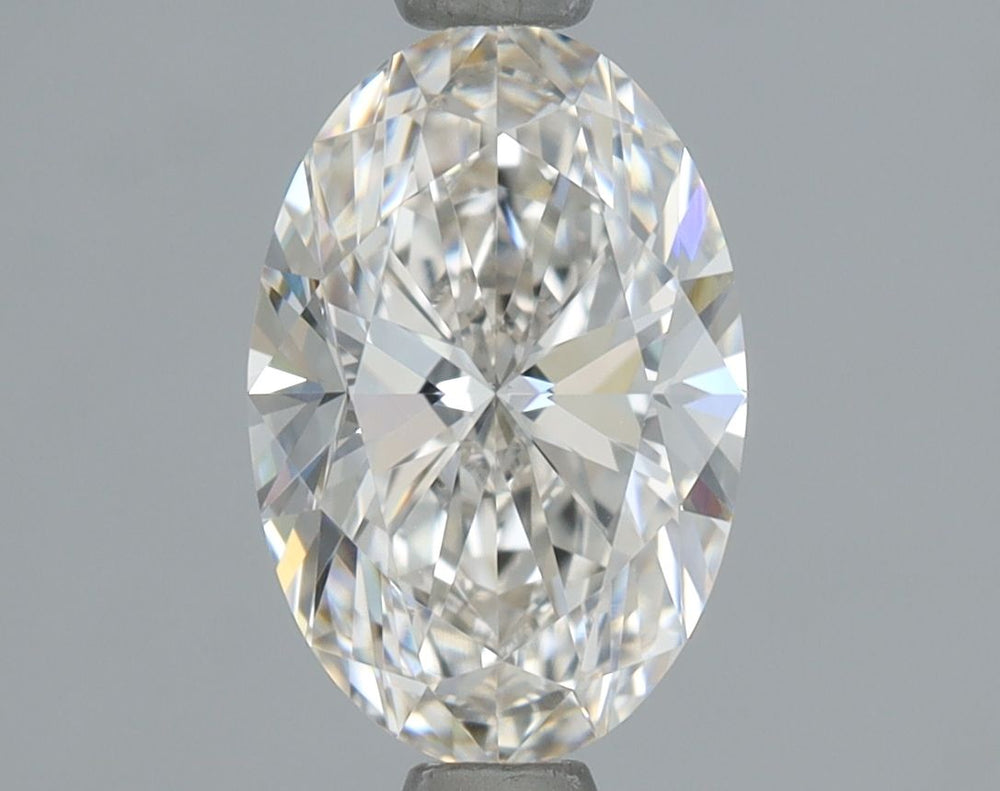 1.04 Carat Oval Natural Diamond with  Cut Diamond in 14KT  view 1
