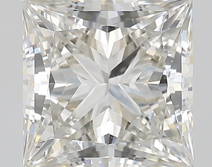 1.62 Carat Princess Lab Diamond with  Cut Diamond in 14KT  view 1
