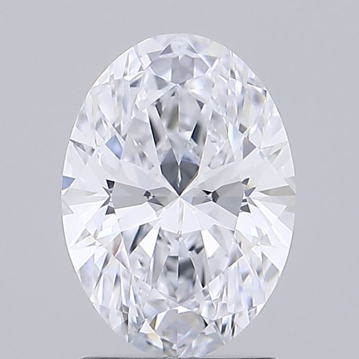1.63 Carat Oval Lab Diamond with  Cut Diamond in 14KT  view 1
