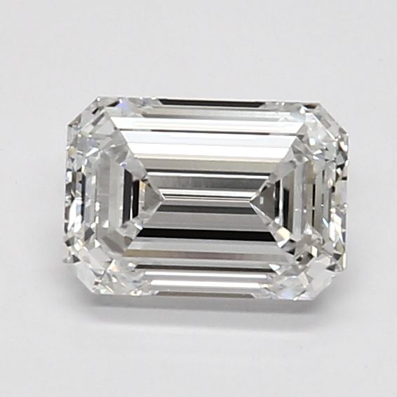 1.13 Carat Emerald Lab Diamond with  Cut Diamond in 14KT  view 1
