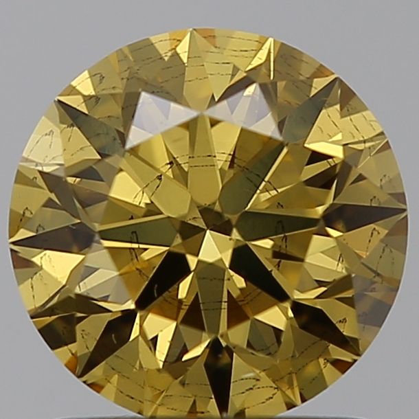 1.33 Carat Round Lab Diamond with  Cut Diamond in 14KT  view 1
