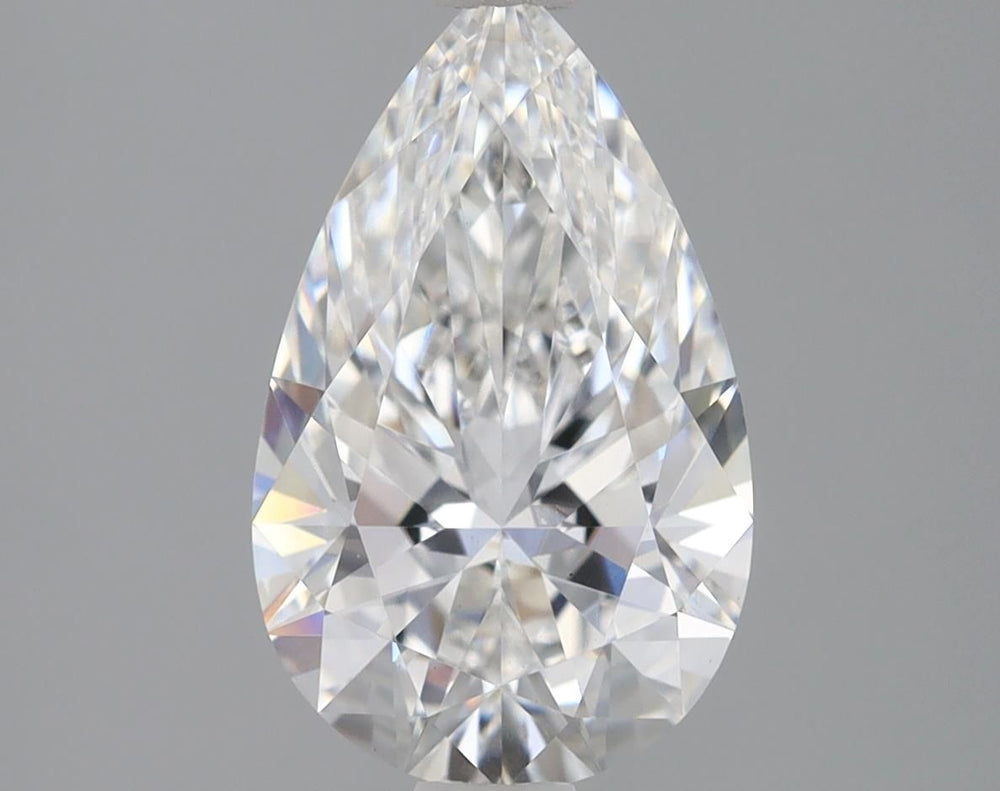1.84 Carat Pear Lab Diamond with  Cut Diamond in 14KT  view 1
