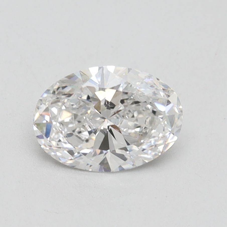1.01 Carat Oval Lab Diamond with  Cut Diamond in 14KT  view 1
