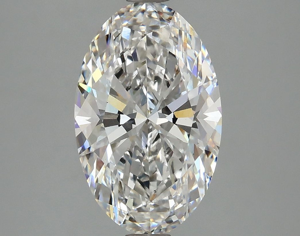 2.83 Carat Oval Lab Diamond with  Cut Diamond in 14KT  view 1
