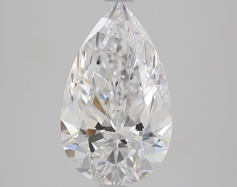 2.56 Carat Pear Natural Diamond with  Cut Diamond in 14KT  view 1
