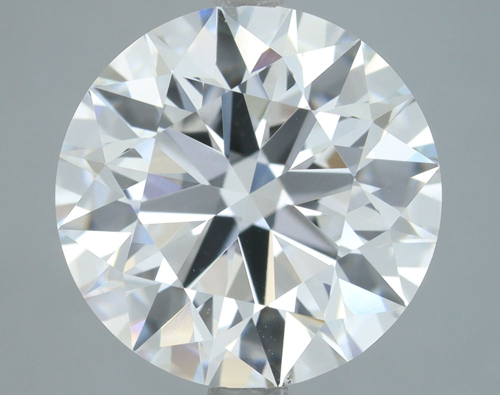 4.01 Carat Round Lab Diamond with  Cut Diamond in 14KT  view 1
