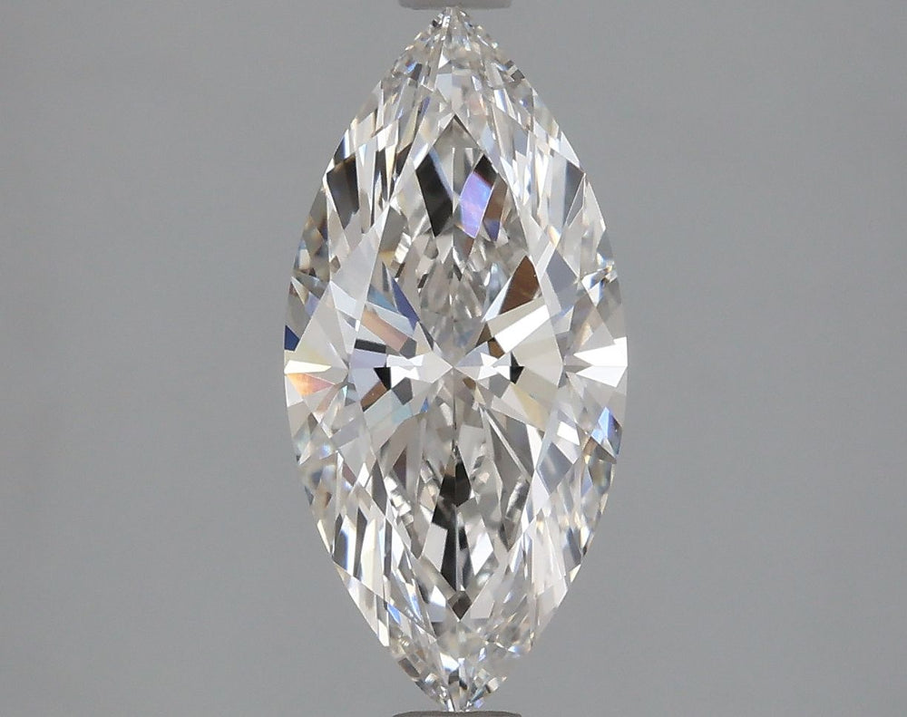1.5 Carat Marquise Lab Diamond with  Cut Diamond in 14KT  view 1
