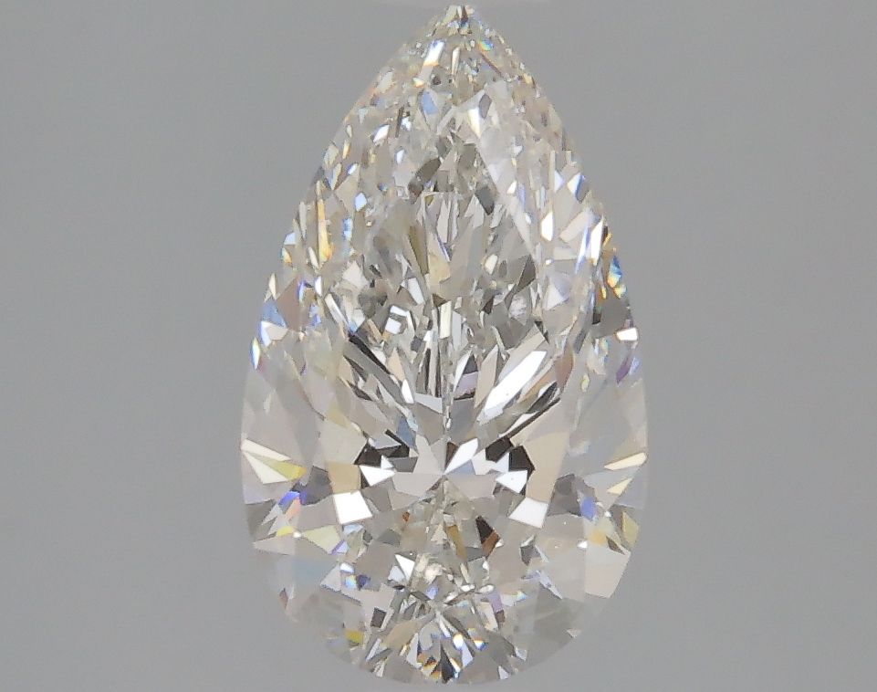 1.94 Carat Pear Lab Diamond with  Cut Diamond in 14KT  view 1
