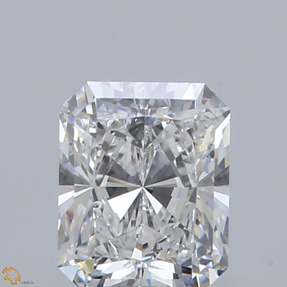 0.8 Carat Radiant Natural Diamond with  Cut Diamond in 14KT  view 1
