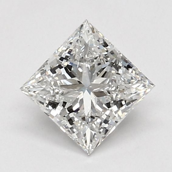 1.02 Carat Princess Lab Diamond with  Cut Diamond in 14KT  view 1
