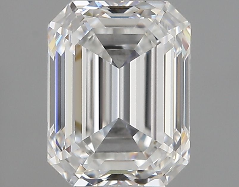 0.8 Carat Emerald Natural Diamond with  Cut Diamond in 14KT  view 1
